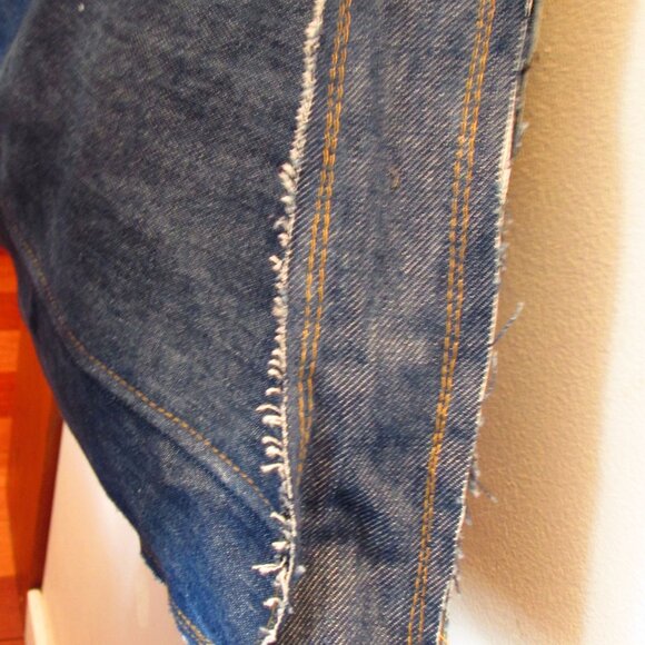 Upcycled jeans oversized bag, over the sholder bag, Made in Canada - Picture 7 of 7